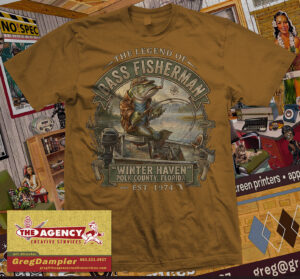 Bass Fisherman Scroll Tee