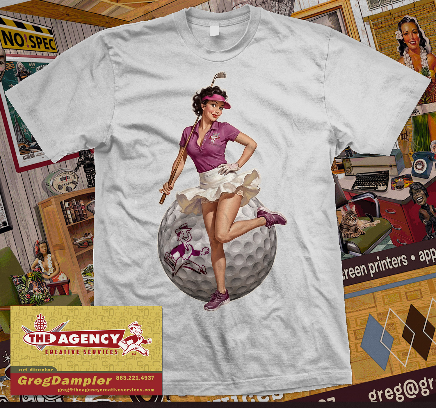 Golfer Babe Pinup