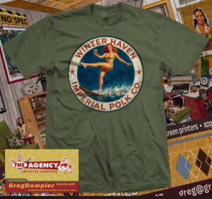 Winter Haven Ski Pinup Girl Vintage Truth-a-ganda Tee
