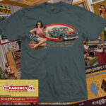 Stock car Pinup Babe