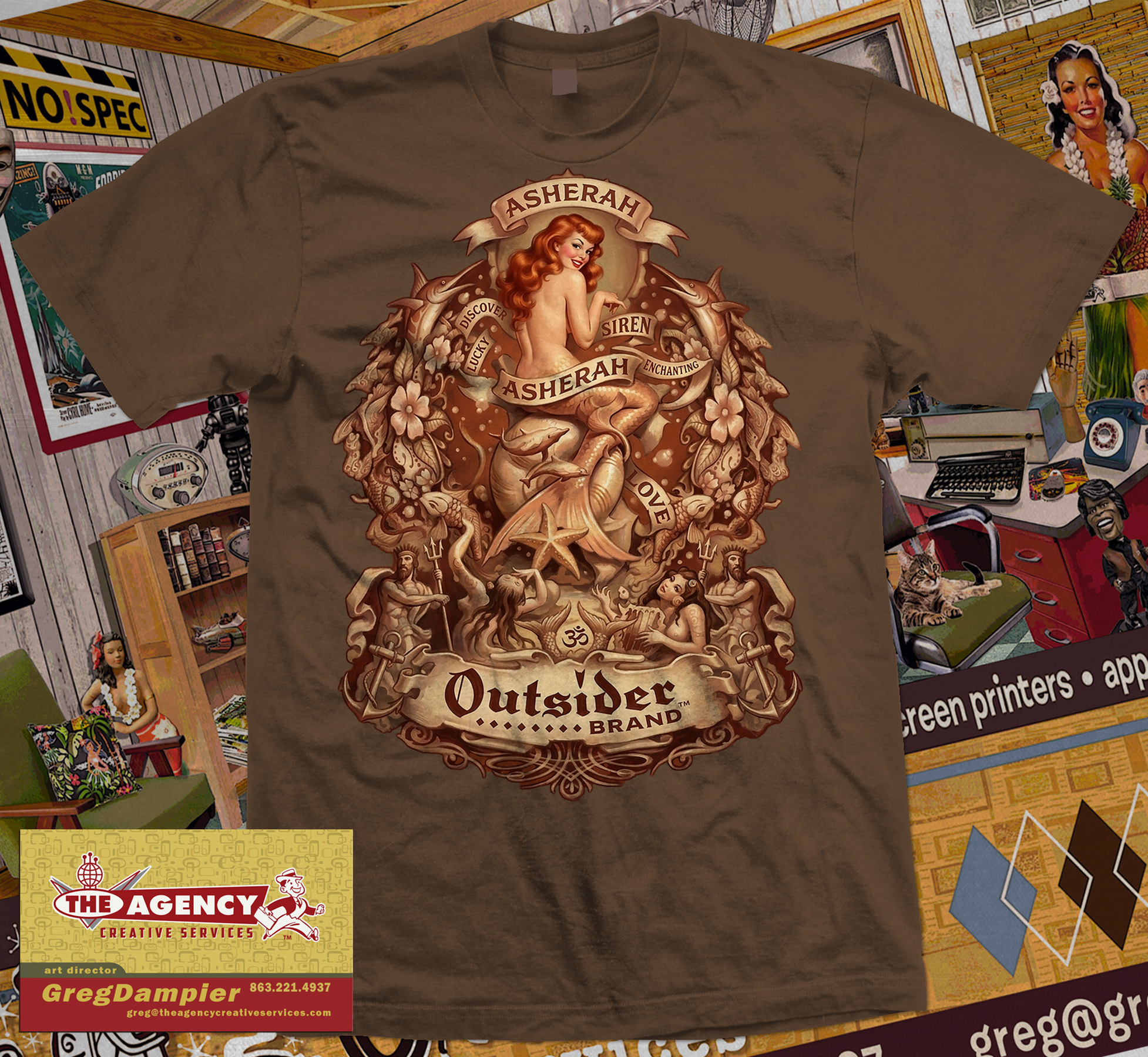 Outsider Brand Mermaid red