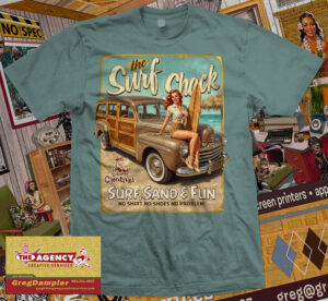 Surf Shack Woody Pinup